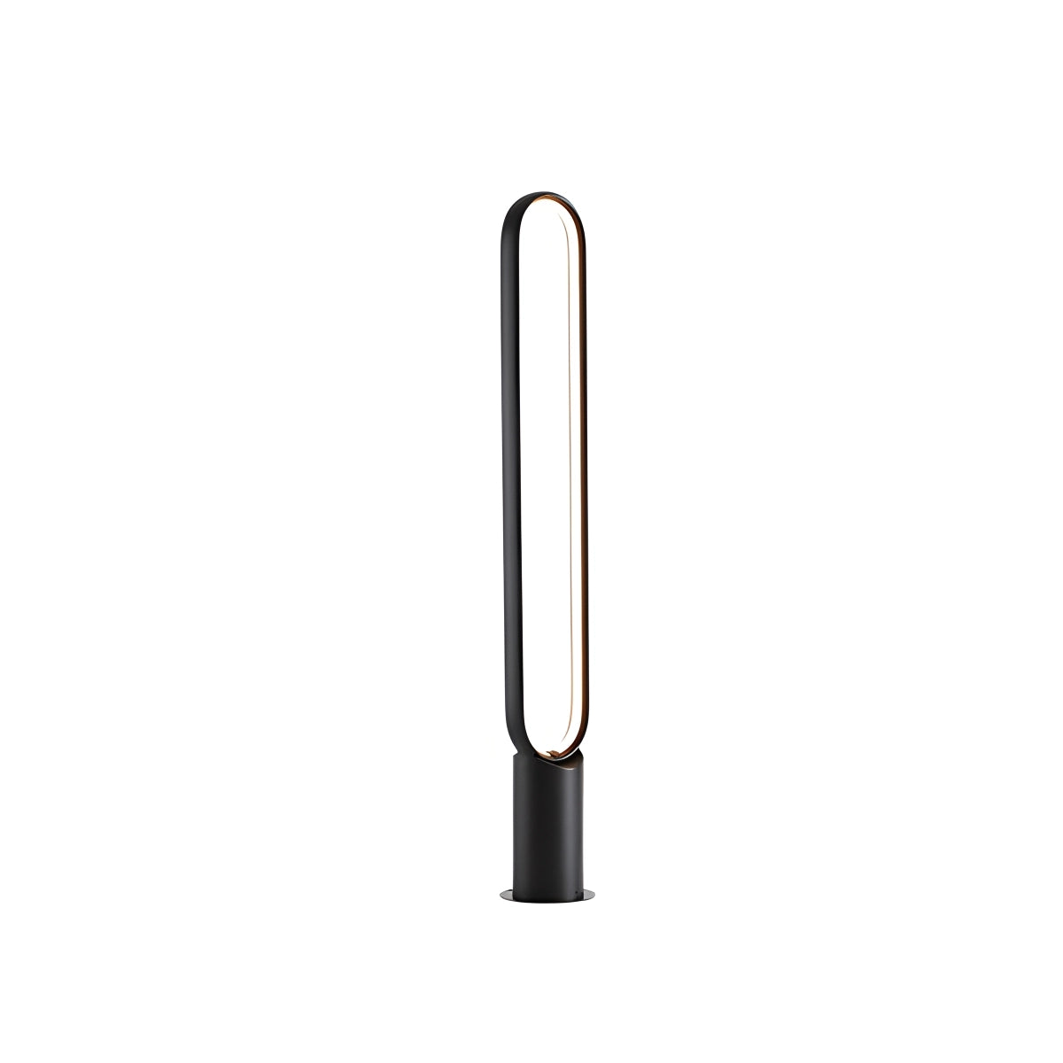 Outdoor Black Oval LED Lawn Light