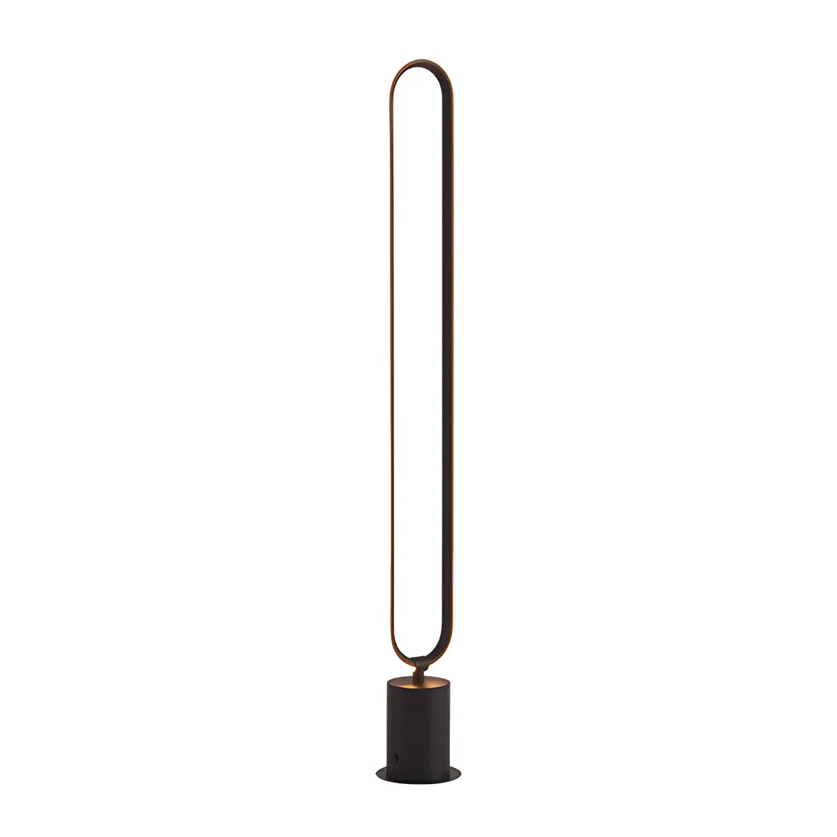 Outdoor Black Oval LED Lawn Light