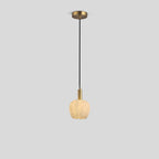 Light luxury flower bud shaped onyx pendant light