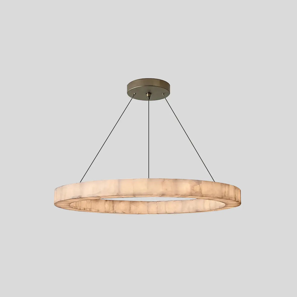 Teva Round Alabaster Chandelier