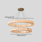 Teva Round Alabaster Chandelier