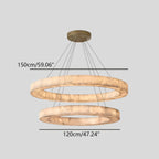 Teva Round Alabaster Chandelier