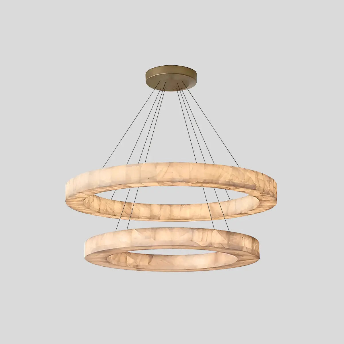 Teva Round Alabaster Chandelier