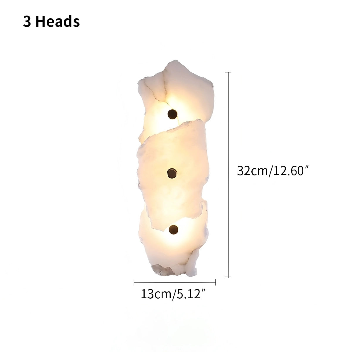 Light luxury marble wall lamp