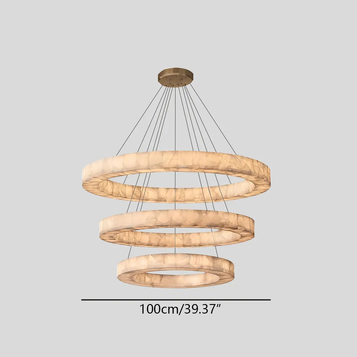 Teva Round Alabaster Chandelier