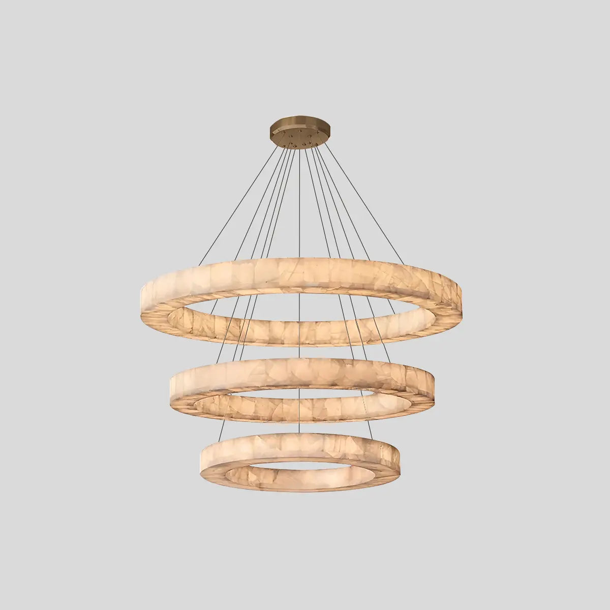 Teva Round Alabaster Chandelier