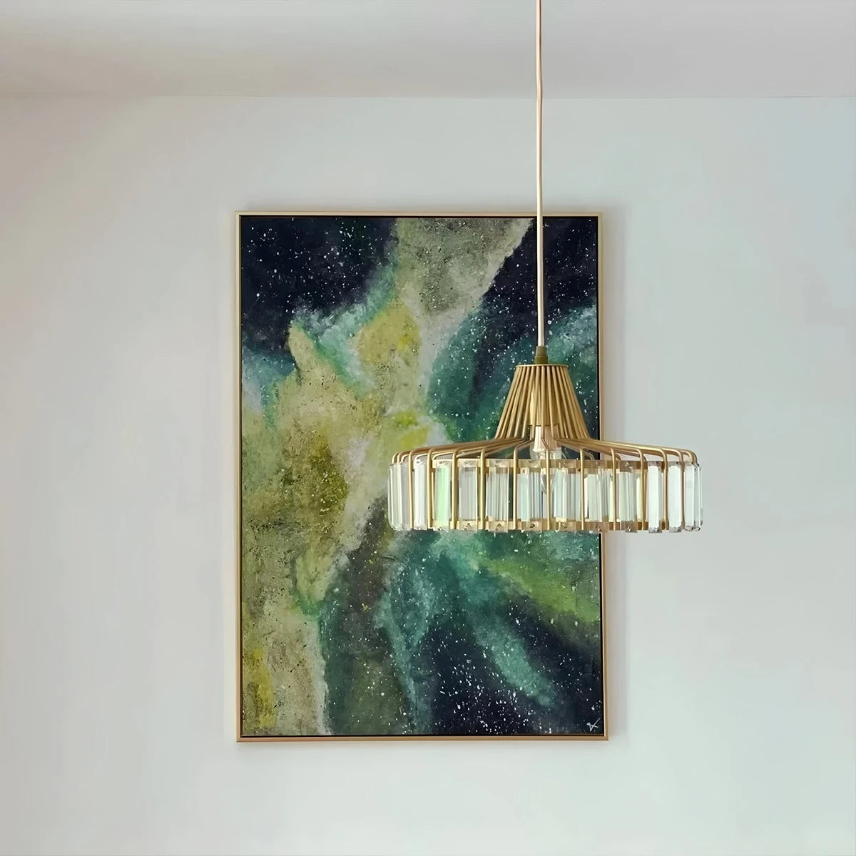 Modern Iron Art Glass Pendant Lamp for Kitchen