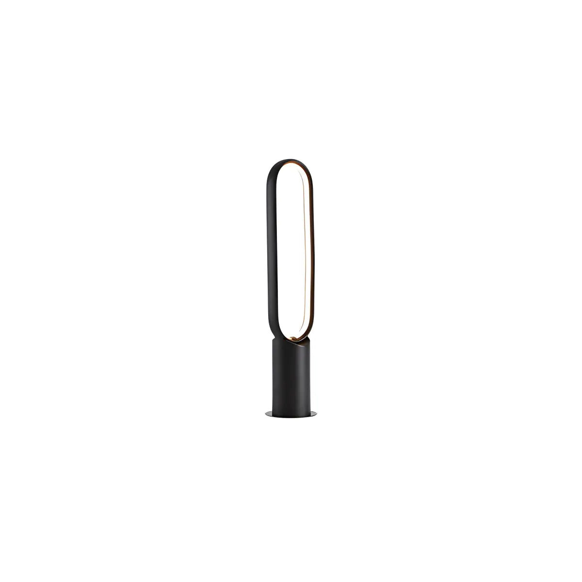 Outdoor Black Oval LED Lawn Light