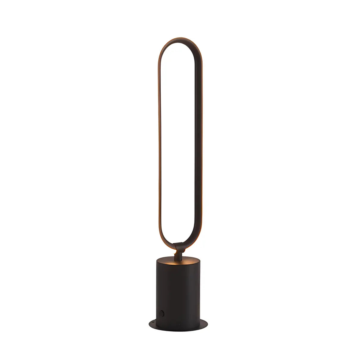 Outdoor Black Oval LED Lawn Light