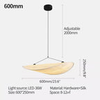 Zen Art Cloud Shape Silk Pendant Light for Living Room