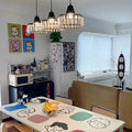 Modern Iron Art Glass Pendant Lamp for Kitchen