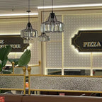 Modern Iron Art Glass Pendant Lamp for Kitchen