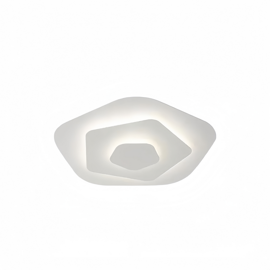 Crema Modern Nordic Round Flush Mount Ceiling Light – White Fixture