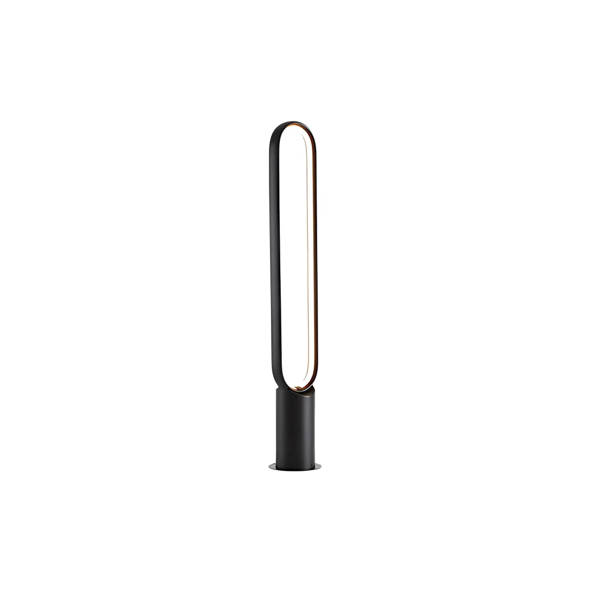 Outdoor Black Oval LED Lawn Light
