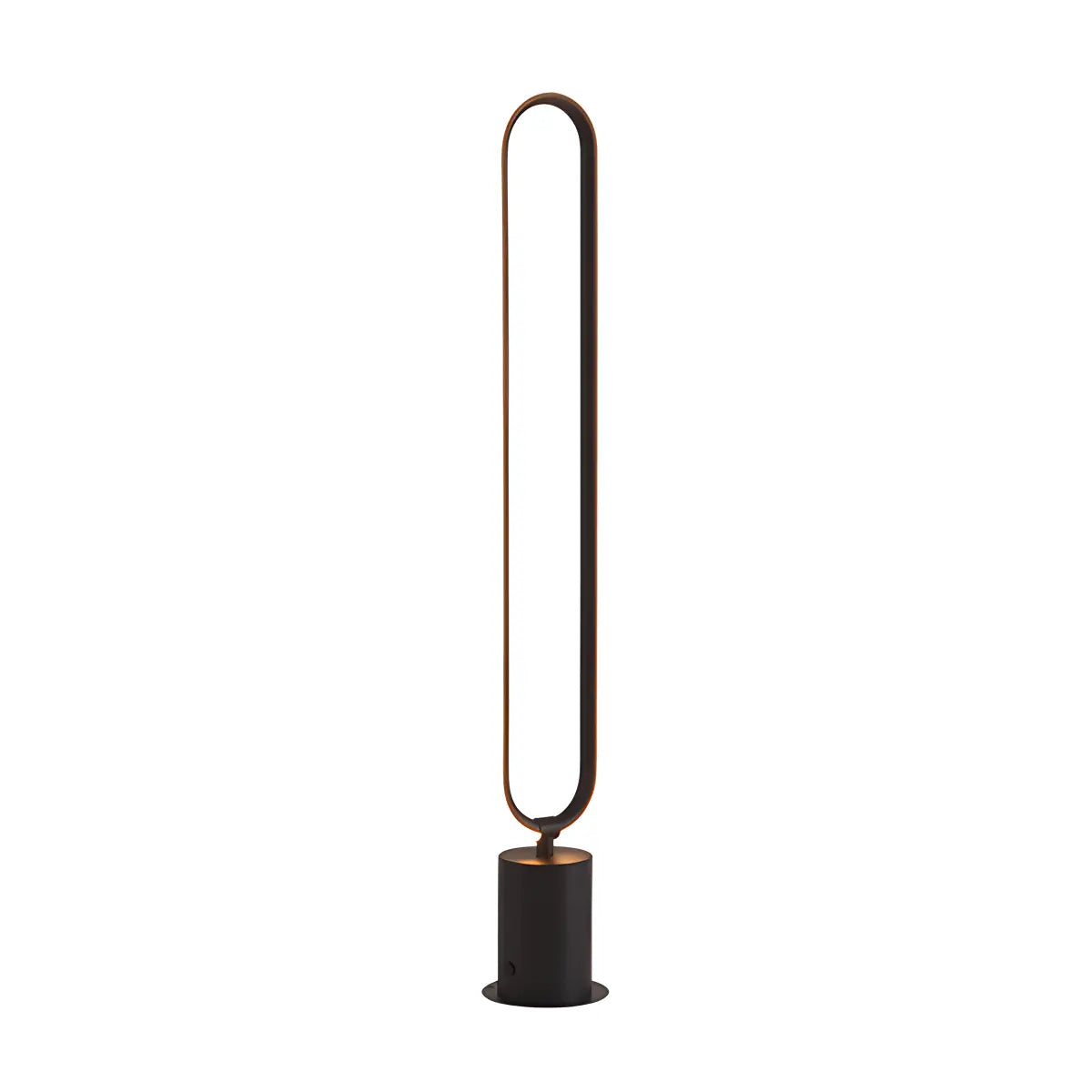 Outdoor Black Oval LED Lawn Light