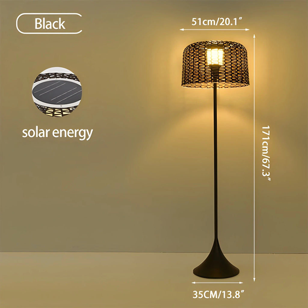 Vine Woven Floor Lamp for Outdoor