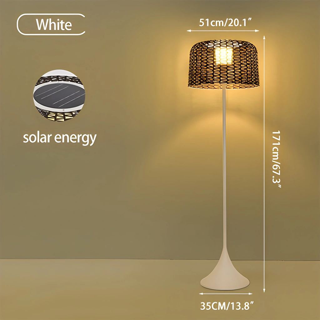 Vine Woven Floor Lamp for Outdoor