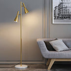 2-Bulb Adjustable Pole Floor Lamp