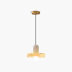 Copper natural onyx dining room pendant light