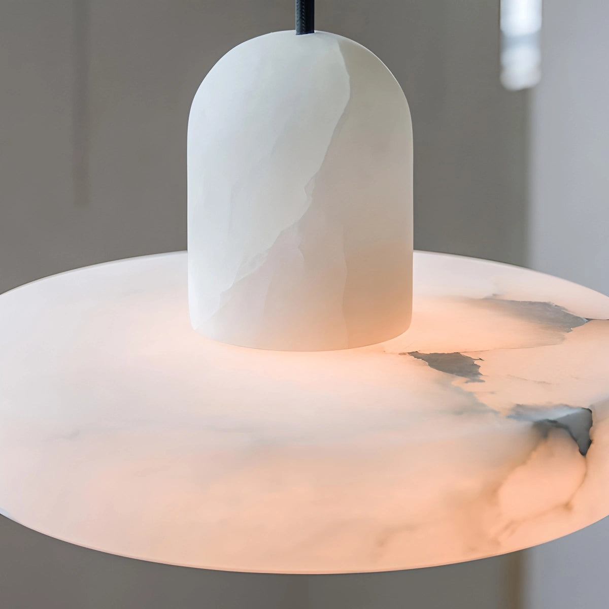Copper natural onyx dining room pendant light
