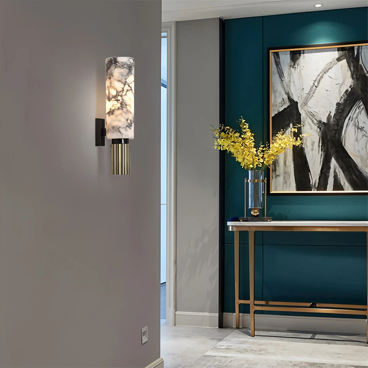 Creative Spanish onyx wall light