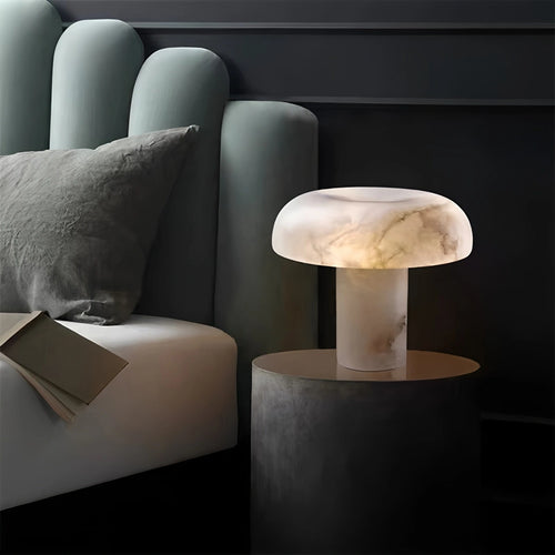 Creative mushroom shaped onyx table lamp