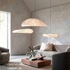 Zen Art Cloud Shape Silk Pendant Light for Living Room
