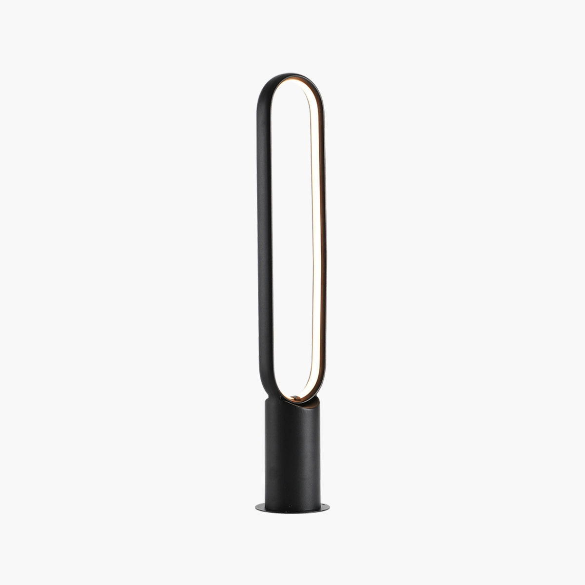 Outdoor Black Oval LED Lawn Light