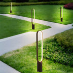 Outdoor Black Oval LED Lawn Light