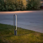 Outdoor Black Oval LED Lawn Light