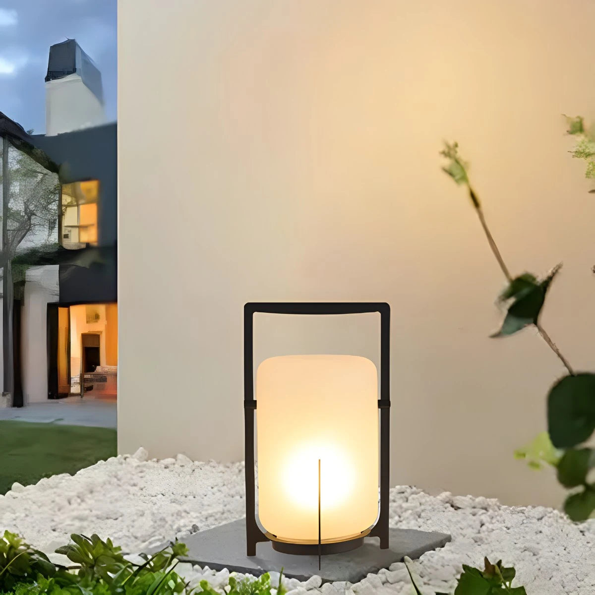 Solar Glass Lantern Outdoor Light for Garden