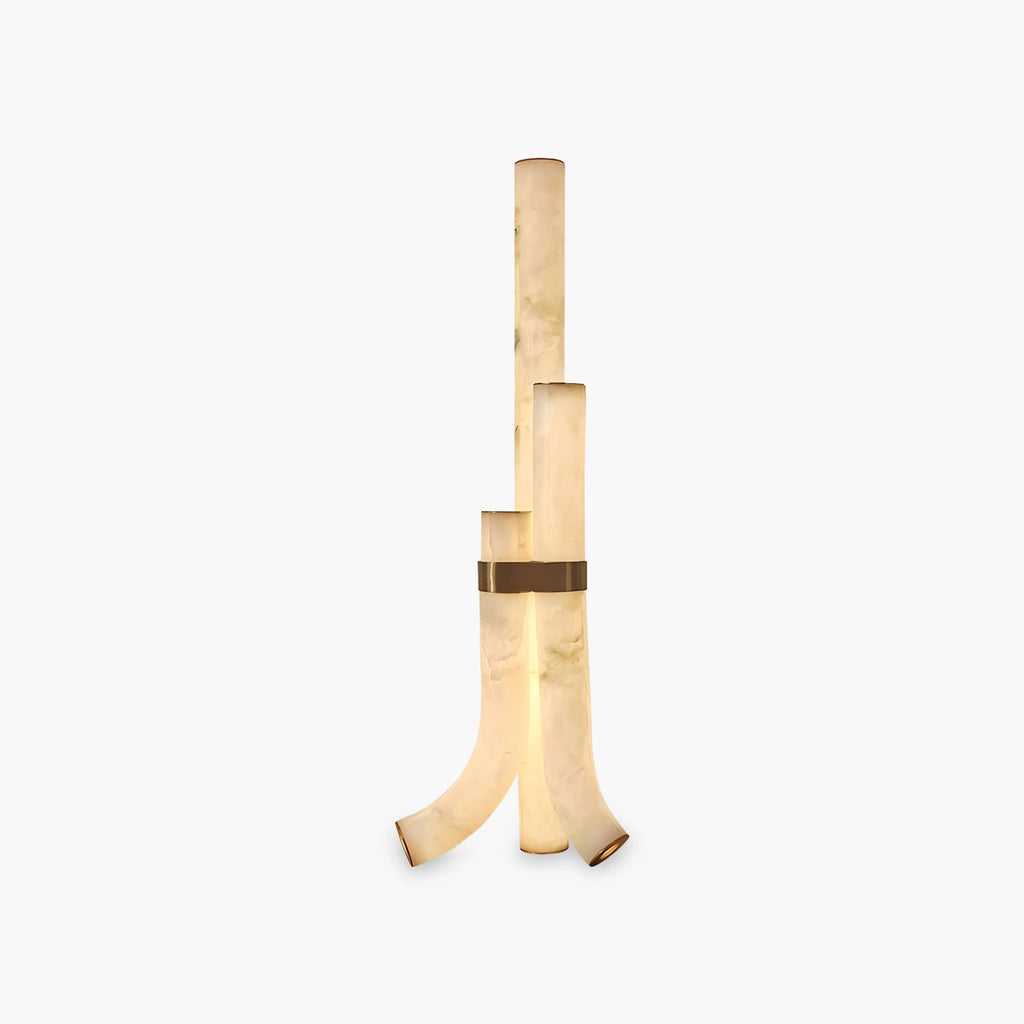 High end onyx art floor lamp