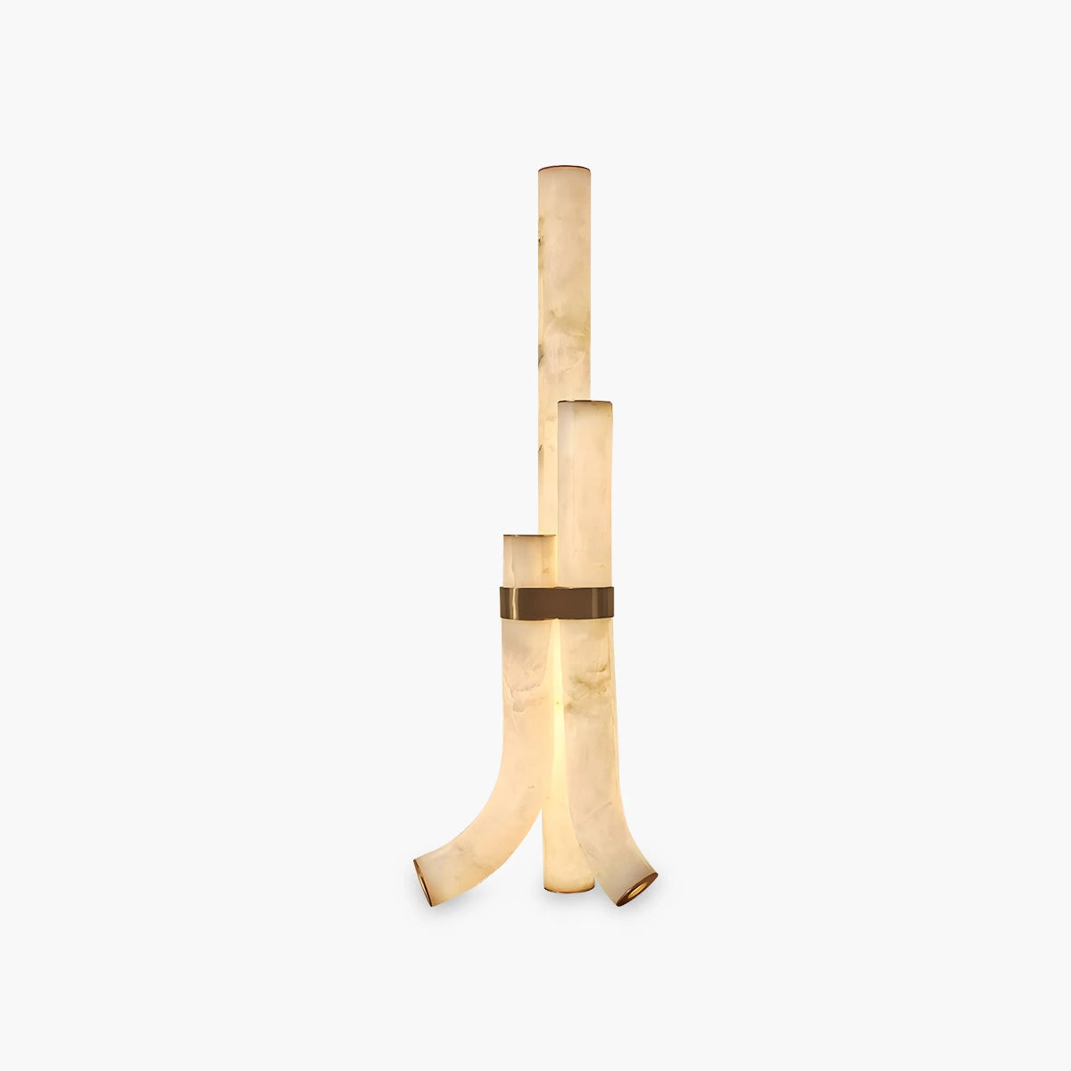 High end onyx art floor lamp