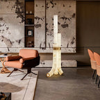 High end onyx art floor lamp