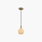 Light luxury flower bud shaped onyx pendant light