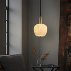 Light luxury flower bud shaped onyx pendant light