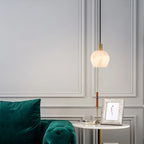Light luxury flower bud shaped onyx pendant light