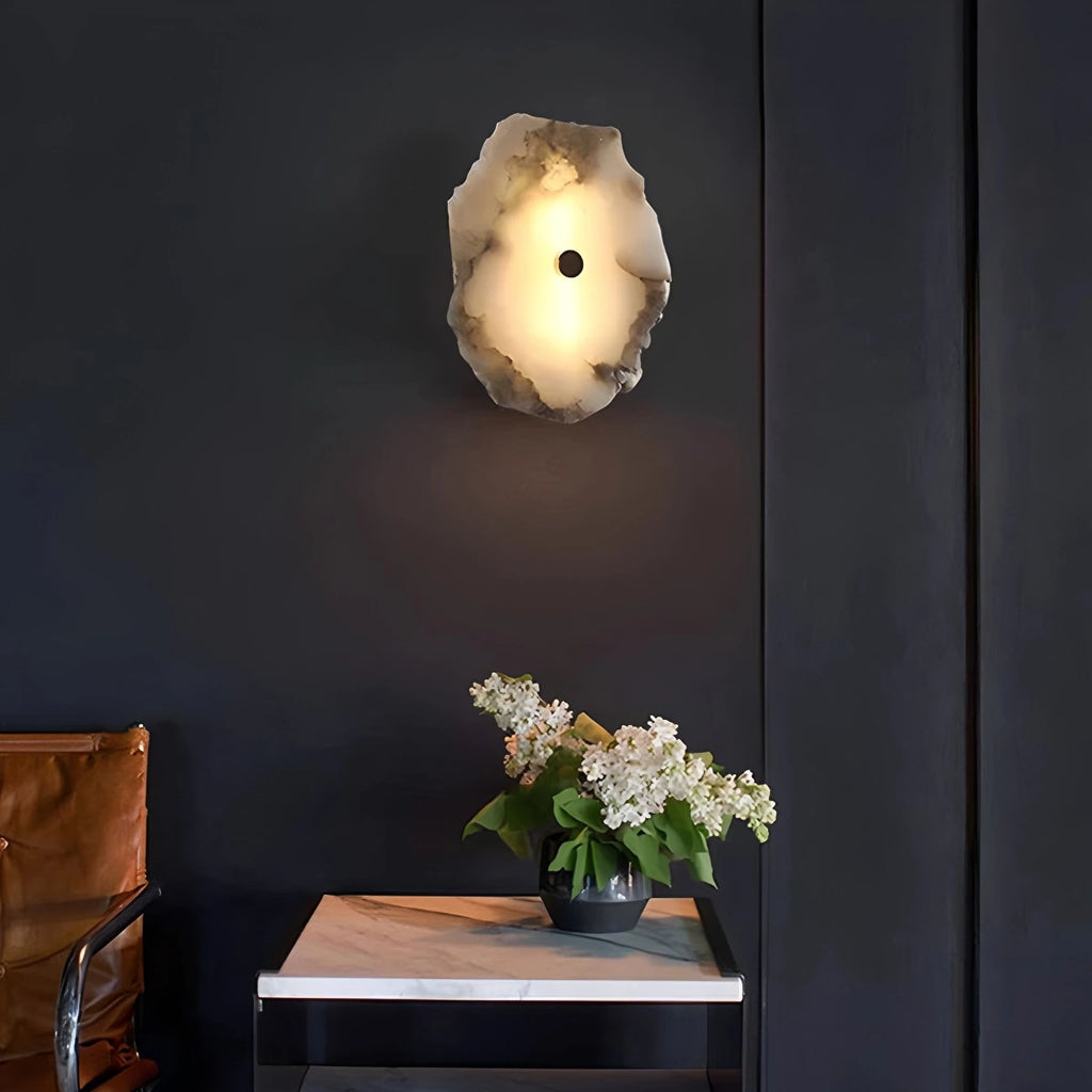 Light luxury marble wall lamp