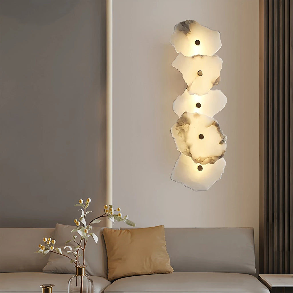 Light luxury marble wall lamp