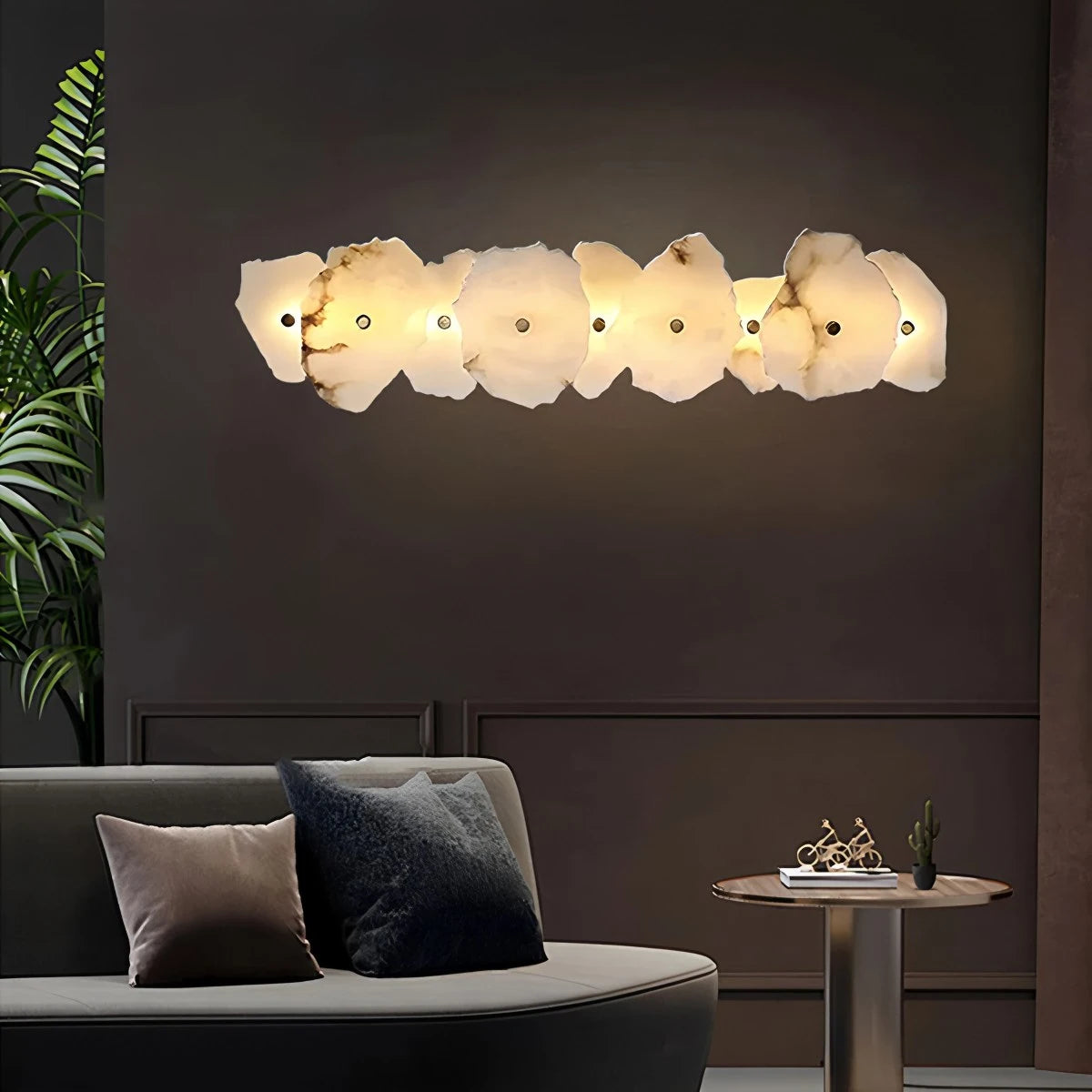 Light luxury marble wall lamp