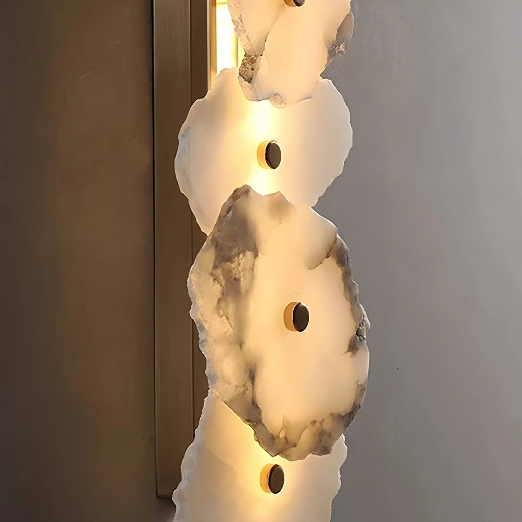 Light luxury marble wall lamp