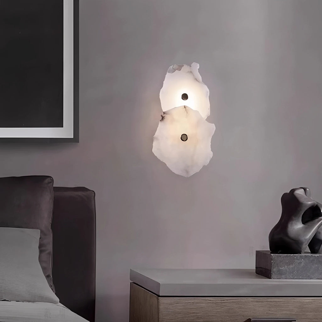 Light luxury marble wall lamp