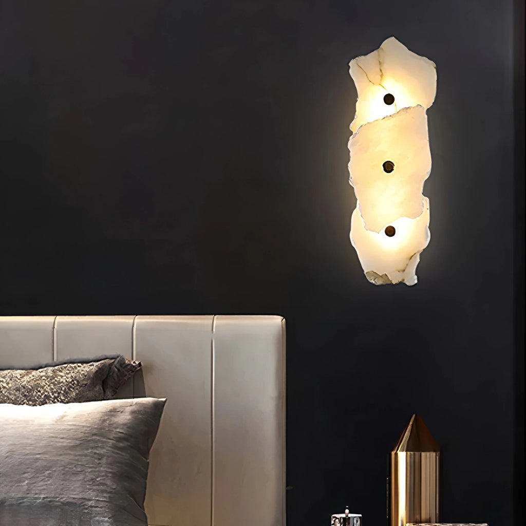 Light luxury marble wall lamp