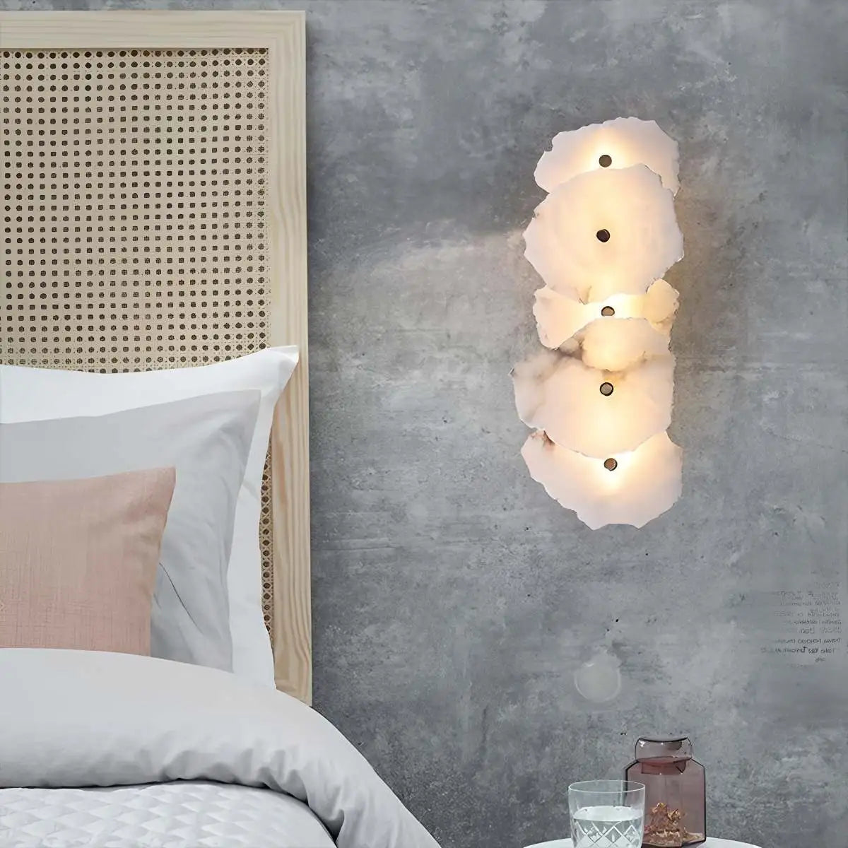 Light luxury marble wall lamp