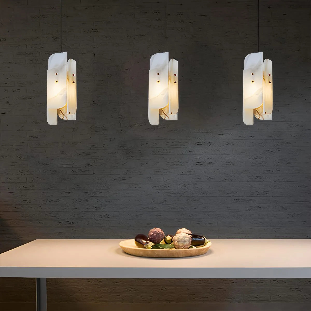 Minimalist Art Dining Room Onyx Pendant Light