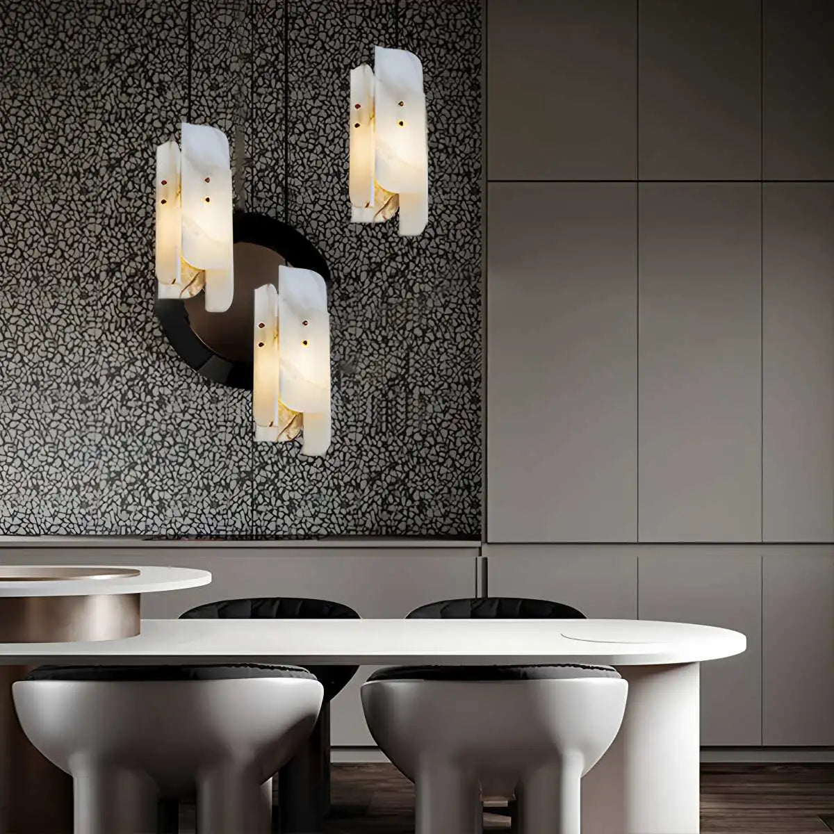 Minimalist Art Dining Room Onyx Pendant Light