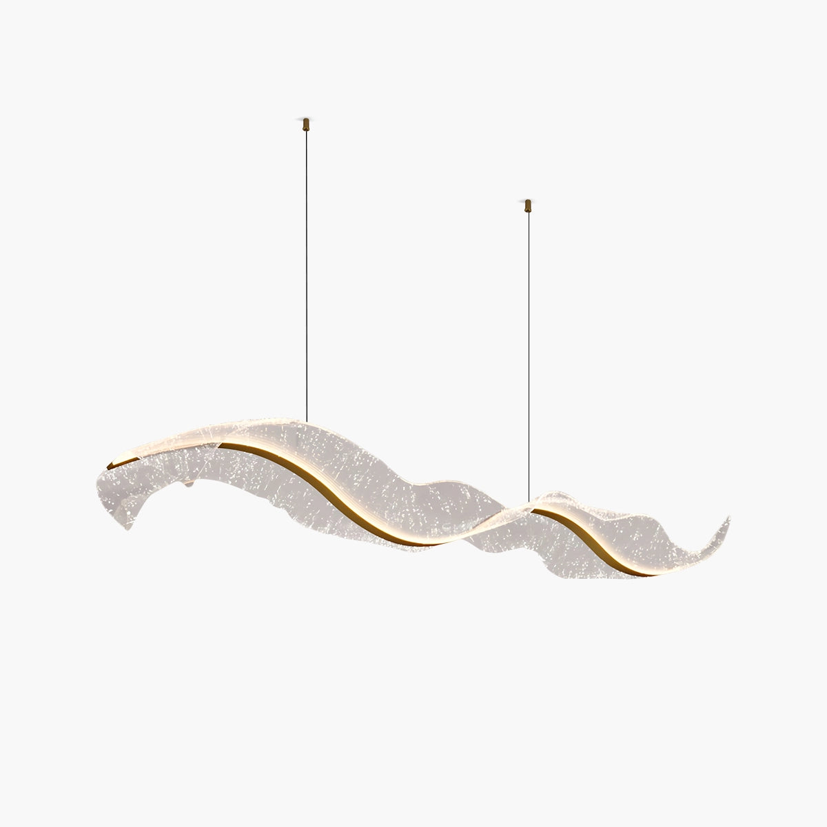 Modern LED Wave Acrylic Chandelier