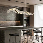 Modern LED Wave Acrylic Chandelier