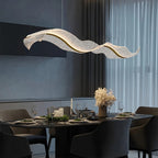 Modern LED Wave Acrylic Chandelier