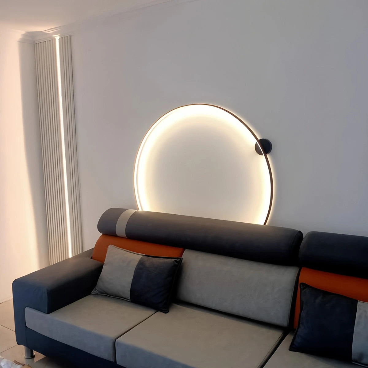 Round Ring LED Wall Lamp for Living Room